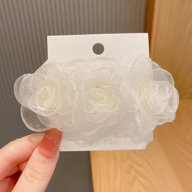 Sweet Style Sweet Flower Cloth Hair Clip 1 Piece