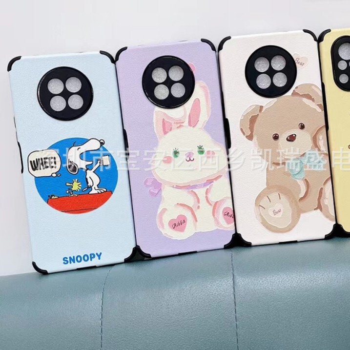 For OPPO one plus 1 12 ACE3 1 10PRO painted four-corner anti-fall lambskin mobile phone case wholesale