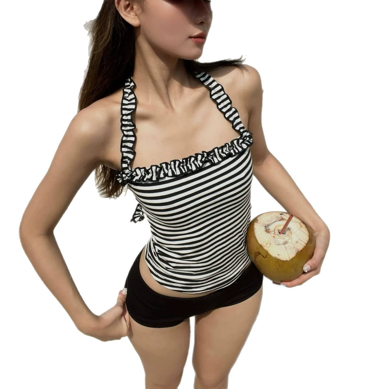 Sexy split cute swimwear, slim fit