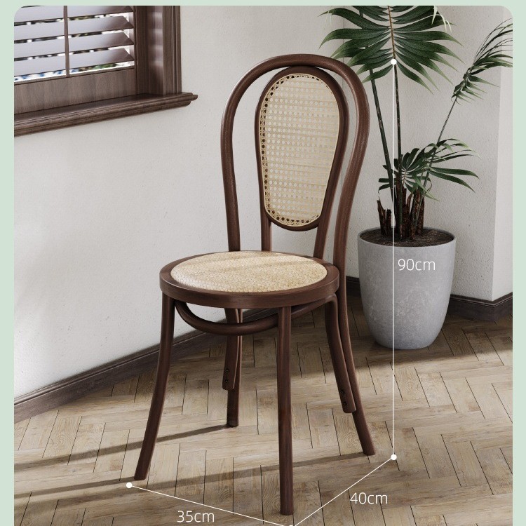 Mesa y silla de cafetería americana retro francesa panadería de comida ligera dulces tienda de azúcar y agua bistrona mesa de madera maciza