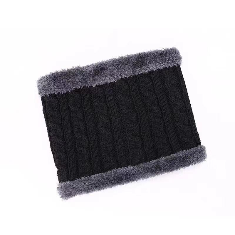 Bufanda de terciopelo grueso para hombre, ideal para otoño e invierno, para personas de mediana edad y mayores, de lana tejida, cálida y versátil para exteriores._voghion.com