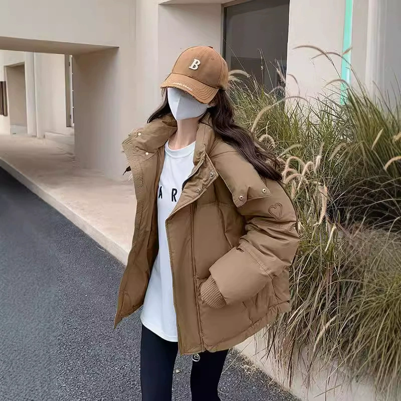 Short down jacket with down for students, custom-made, Korean style, plus size, for beloved