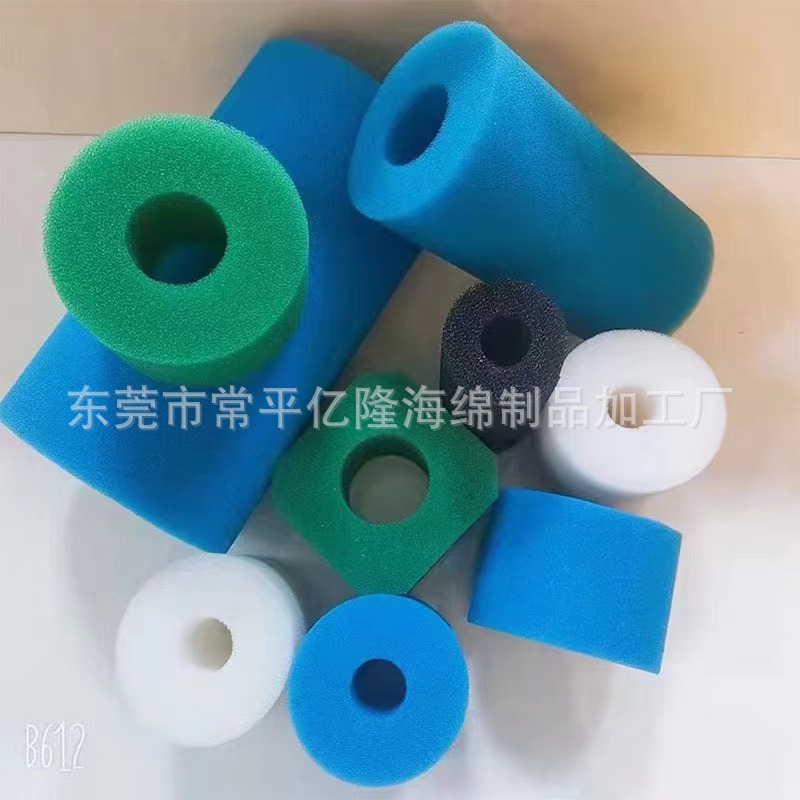 厂家直销泳池过滤海绵管高密度空调防尘海绵片材水族过滤网棉