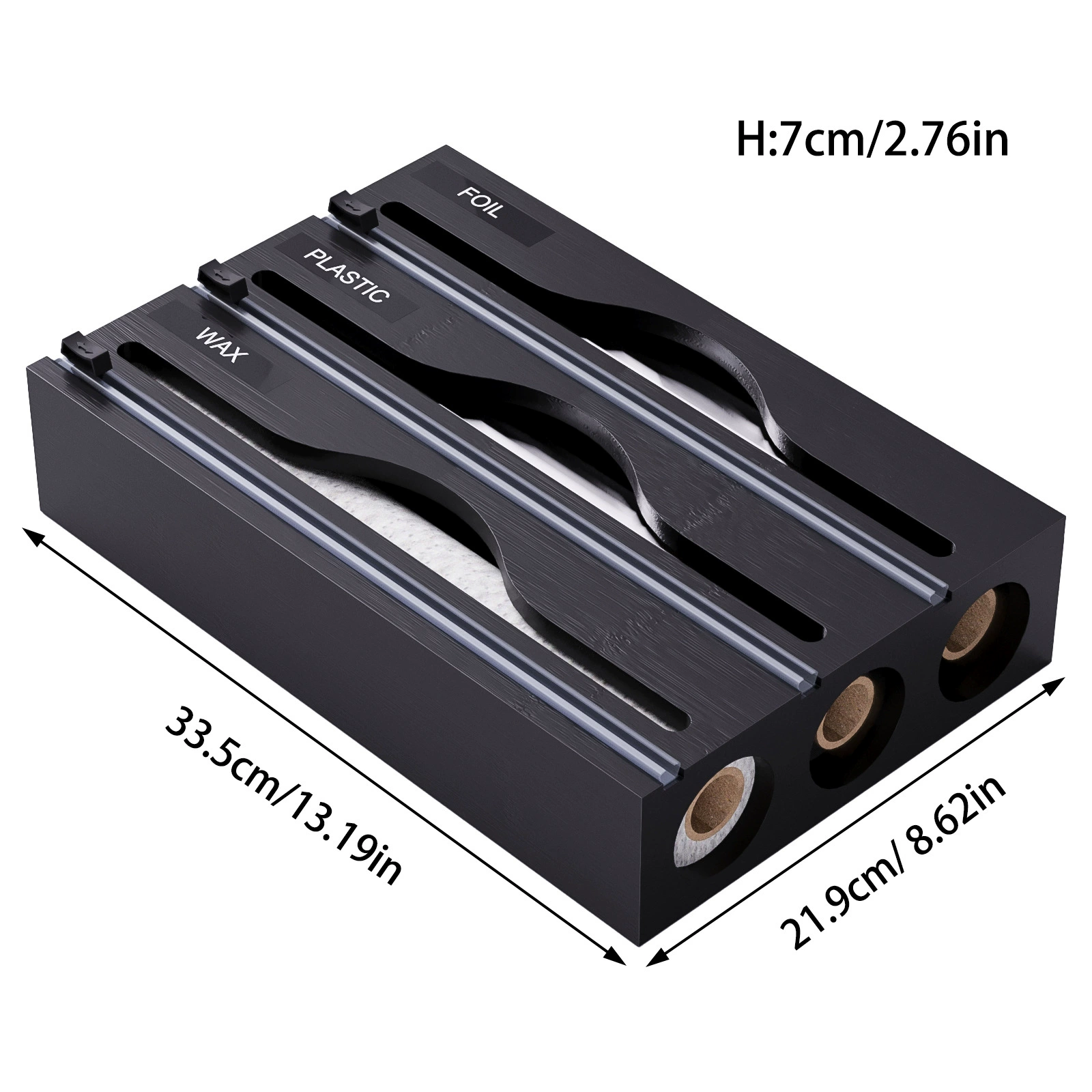 Nanzhu drawer storage box Tinfoil plastic wrap cutting box Bamboo plastic wrap cutter Kitchen storage box