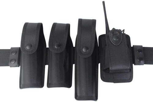 Tactical belt fixing buckle Genuine leather belt buckle Duty equipment four-way buckle Belt Keeper Snaps