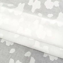 全棉剪花大提花面料叶子纹理高级衬衫轻奢里布装饰面料H25161