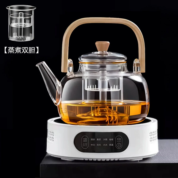 [Standard version] White + beam lifting pot (steamed and cooked in one inner liner)