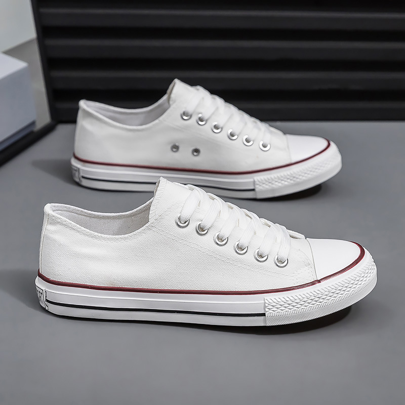 White Shoes, Student Cloth Shoes, Labor Protection Sneakers, Low-Top Track and Field Training Flats, Lace-Up Sports Meeting Dance Shoes, Women's Shoes