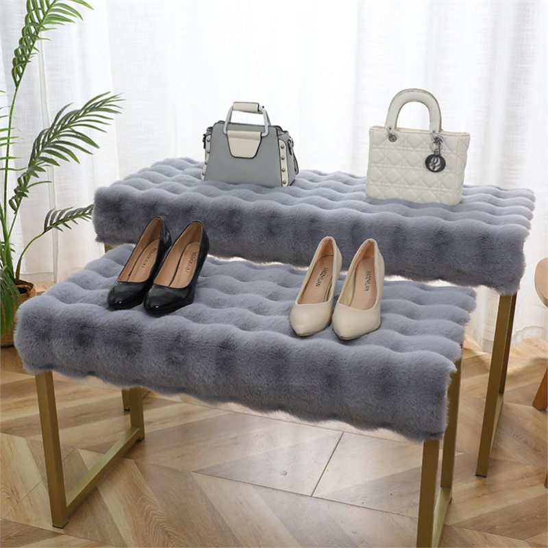 仿兔毛商用展柜毛垫书柜毛垫免洗绒坐垫铺炕泡泡绒纯色支持