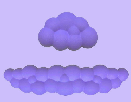 키보드 받침대 + 손목 받침대 (보라색)