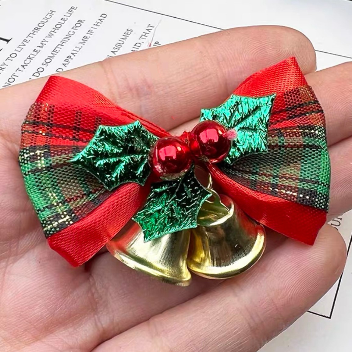 격자 무늬 [초록의 잎] 벨 5/가방