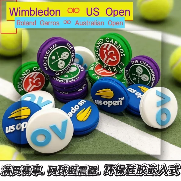 Grand Slam Event Commemorative Edition Tennis Racket Silicone Shock Absorber Wenfamei A0 Double-Sided Vibration Dampener Source Factory Wholesale