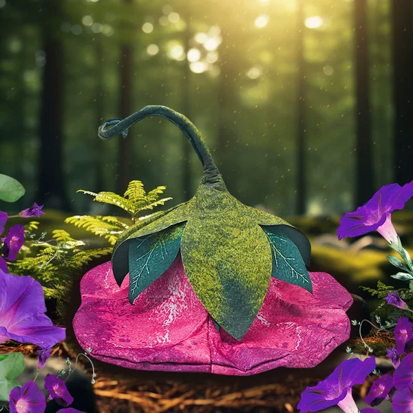 Cross-Border Morning Glory Flower-Shaped Felt Witch Hat Party Stage Performance Props Wizard Hat