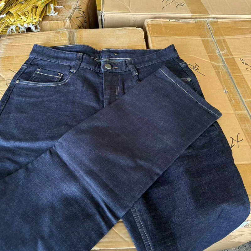 [Этикетка по крою Sea brand] Wool blend внутренний шлифовальный бизнес-лед и тепло, толстые настоящие джинсы 3U210A
