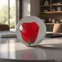 情人圆形树脂水晶球永生花