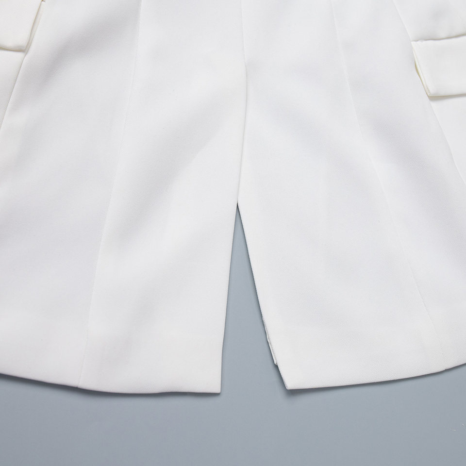 Áo vest nữ cổ chữ V dáng ôm eo tôn dáng, tay dài, phong cách công sở — Màu trắng, Màu đen, Màu đỏ rượu, màu nâu nhạt chi tiết 28