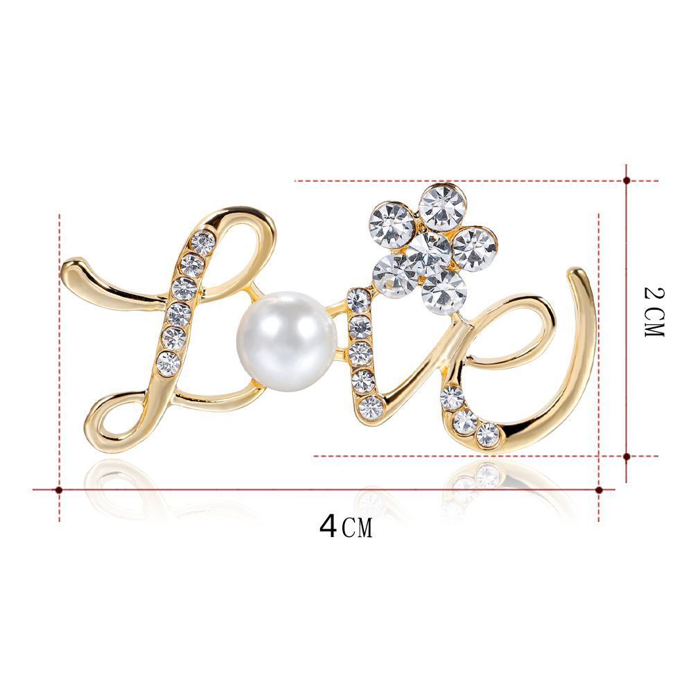 Elegante love letter broche voor dames exclusief accessoire_voghion.com
