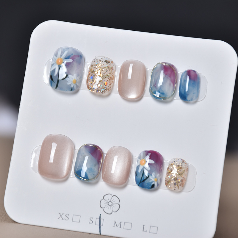 Yarn de estrella suave puro ojo de gato hecho a mano para usar uñas de alto nivel, parches de uñas falsas blanqueadoras, productos terminados de manicure. image 82