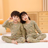 Demi-season children's set for boys, thin thermal underwear, trousers, keep warm pijama, wholesale