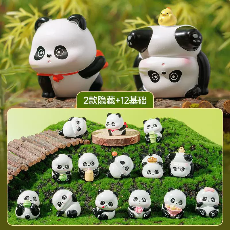 Двенадцать зодиакальных слепых коробок Симпатичные котики, НГ Panda, мальчики и девочки, новые подарки 2025 года, подарки интернет-знаменитостей