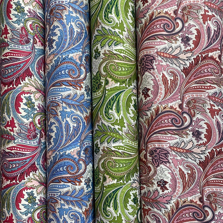 Shaoxing nueva ropa viscose tela de rayon de moda impresión digital plana