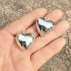 Silver 28*29*15mm heart