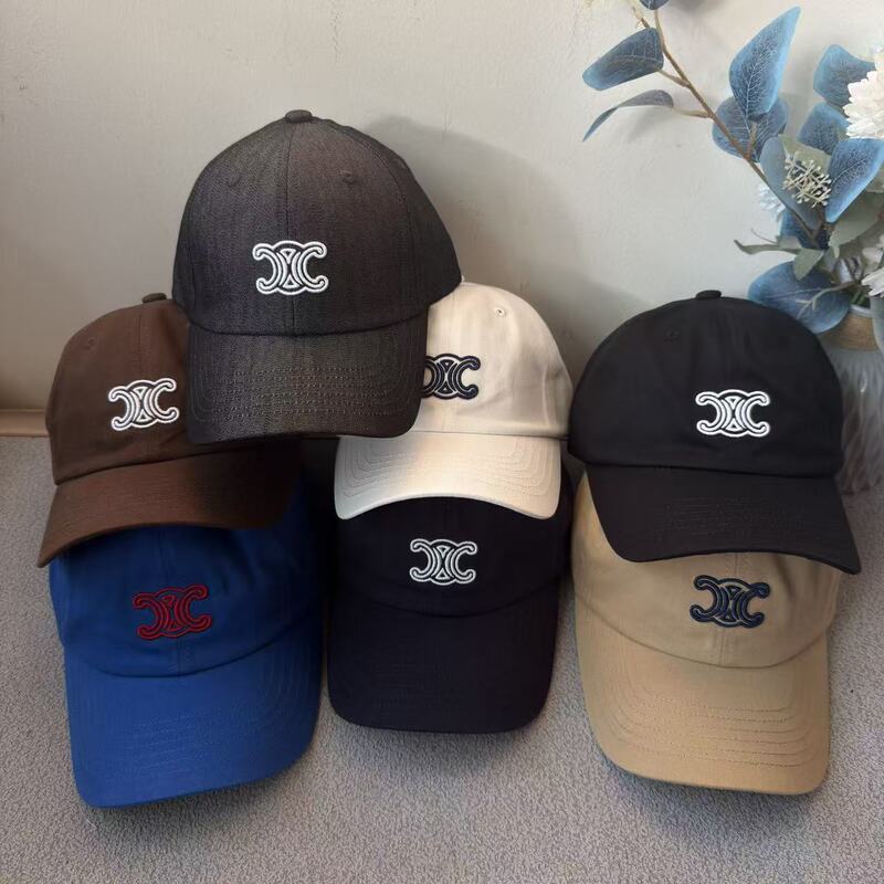 High-End European Style 25 Arc De Triomphe Pure Cotton Baseball Cap for All Seasons, Sun Protection, Sunshade, and Shopping Use for Women