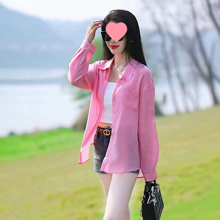 Lyocell Tencel Shirt for Women 2026 Summer New Style Elegant Cardigan Versatile Sun Protection Shirt Thin Cool Jacket Lyocell Tencel Shirt for Women 2026 Summer New Style Elegant Cardigan Versatile Sun Protection Shirt Thin Cool Jacket
