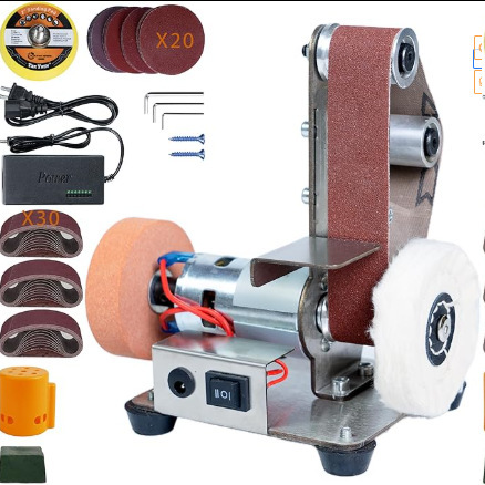 표준 구성 + 연삭 휠 + 연마 휠 + 사포 디스크, 30개의 샌딩 벨트가 무작위로 제공됩니다.