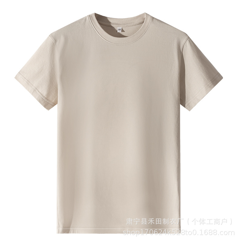 180g pure cotton regular khaki / S