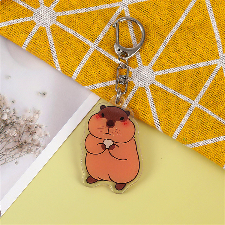 Red popularidad de la marmota encantadora llavero acrílico lindo interesante colgante mochila decoración colgante personalizado
