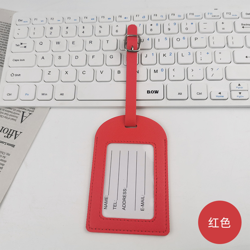 Transfronterizo spot multicolor, dos tipos de tapa plana, tarjeta de embarque de cuero gruesa con firma impresa en papel, tarjeta de equipaje pu