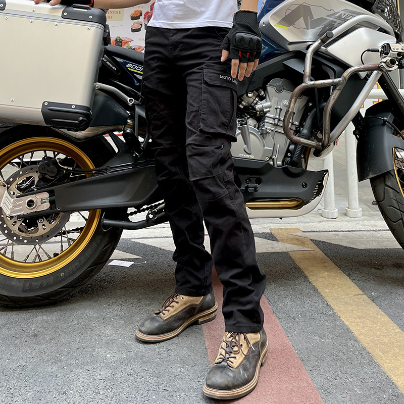 motorcycle Pants  locomotive racing Retro Overalls CE2 protective clothing commute Casual pants men and women Four seasons