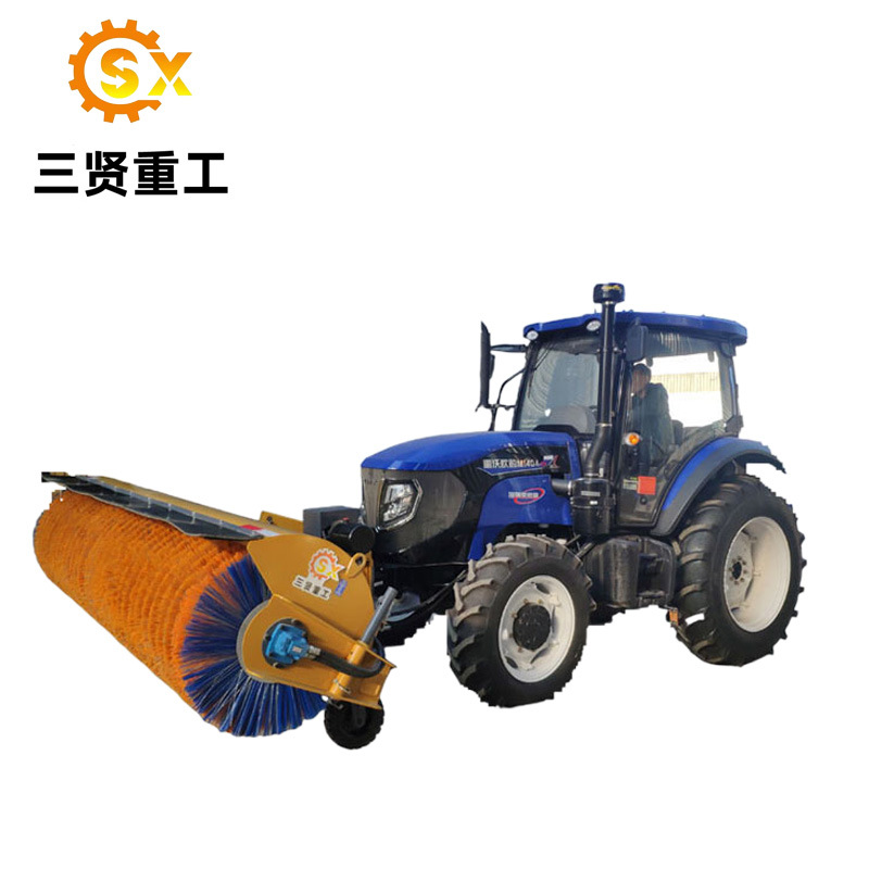 卡车清雪机驾驶式斜角清扫器三贤重工除雪设备汽车滚刷扫雪机