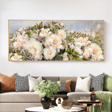 5d钻石画客厅粘贴简约现代绣满钻2021新款牡丹花点十字绣