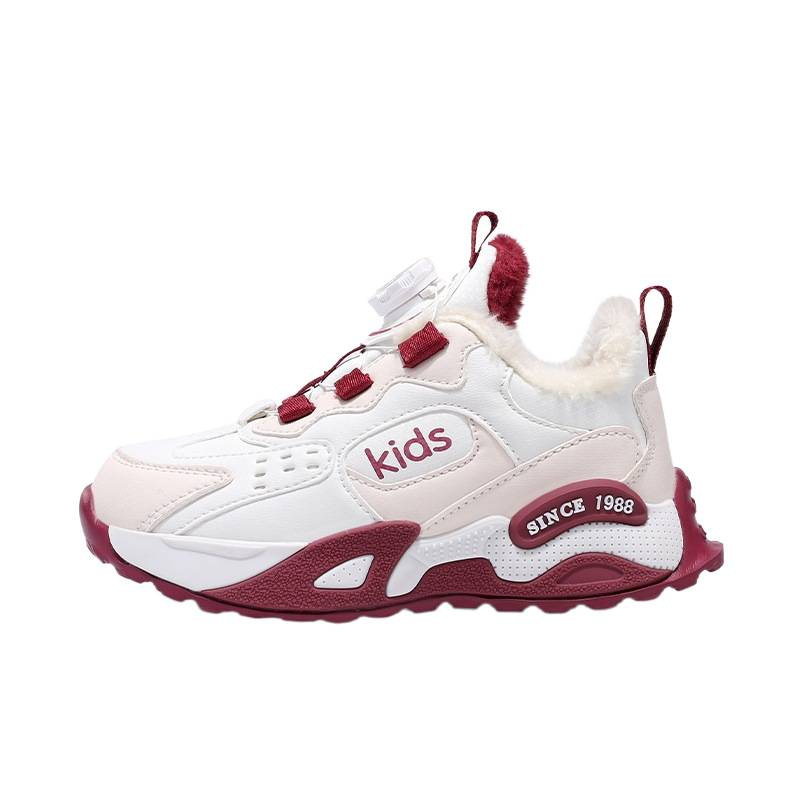 2025 nuevo otoño y invierno más calentamiento de terciopelo zapatos de niñas zapatos de algodón grandes zapatos de niños pequeños zapatos de suela suave