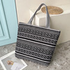 Fashionable ethnic shopping bag, capacious one-shoulder bag, wholesale, city style, ethnic style