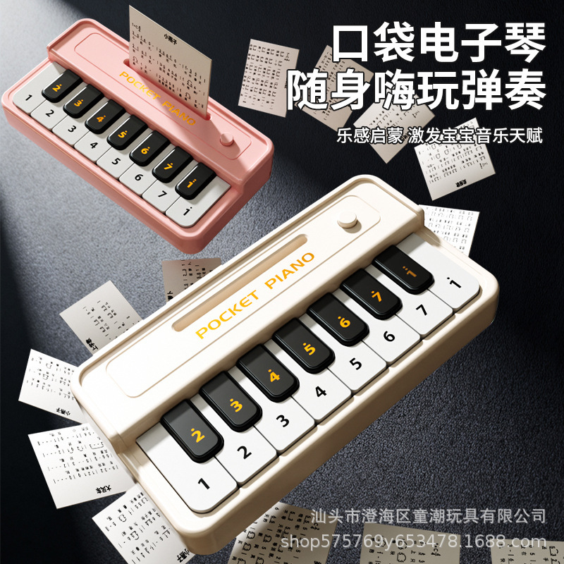 Cross-Border New Children's Electronic Keyboard for Beginners Pocket Mini Piano That Can Play Music Multi-Function Instrument