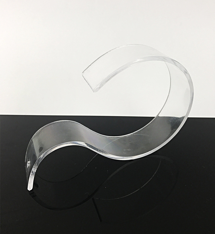 腰带透明S形亚克力皮带展示架陈列架适用皮带收纳