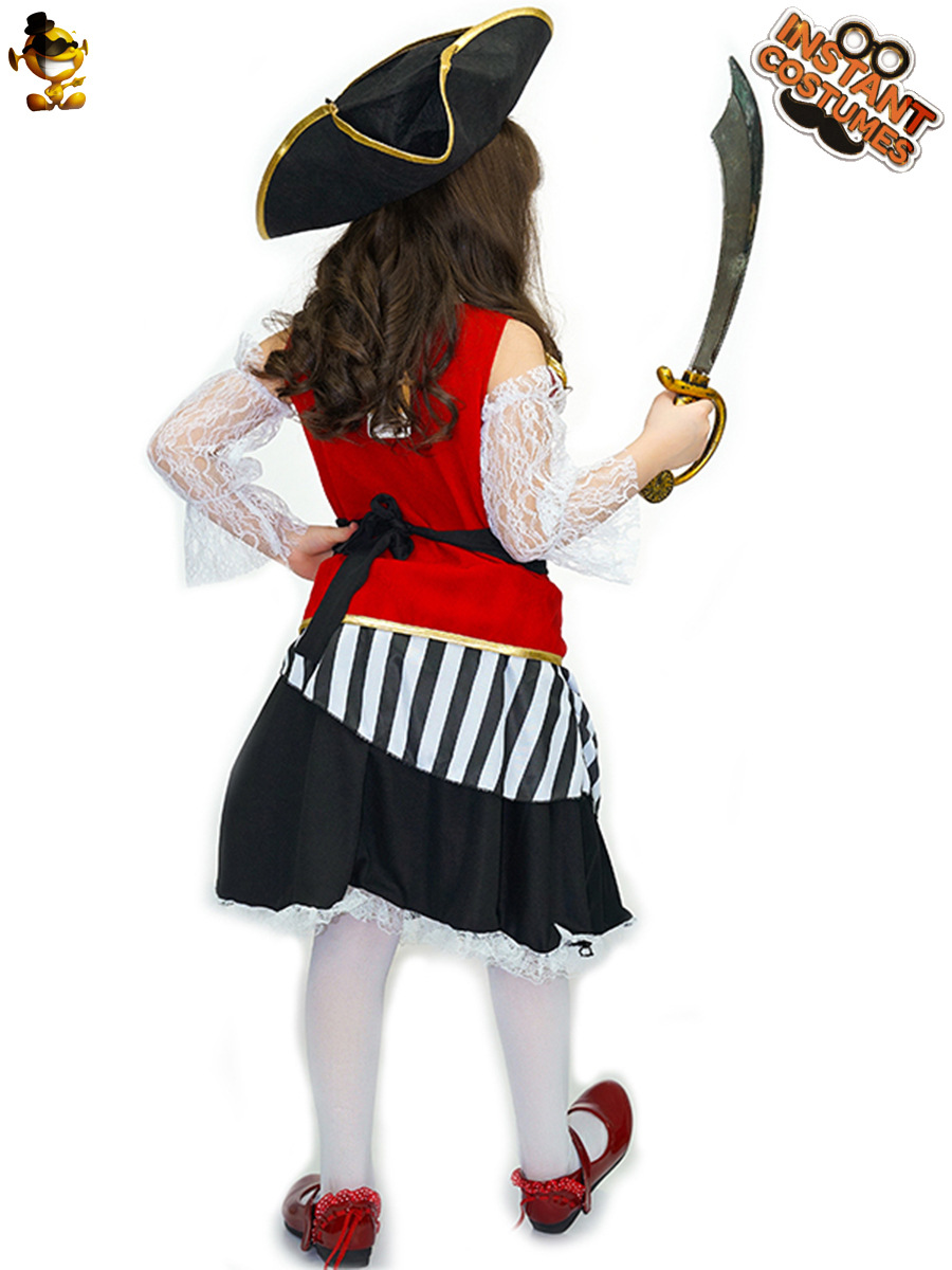 Niña traje pirata traje disfraz mascarada fiesta ropa Halloween Cosplay traje