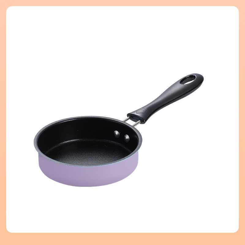 ◍ Mini sartén sartén antiadherente sartén sartén de huevo frito mini cocina juego de comida realmente cocina olla pequeña para niños olla pequeña rosa