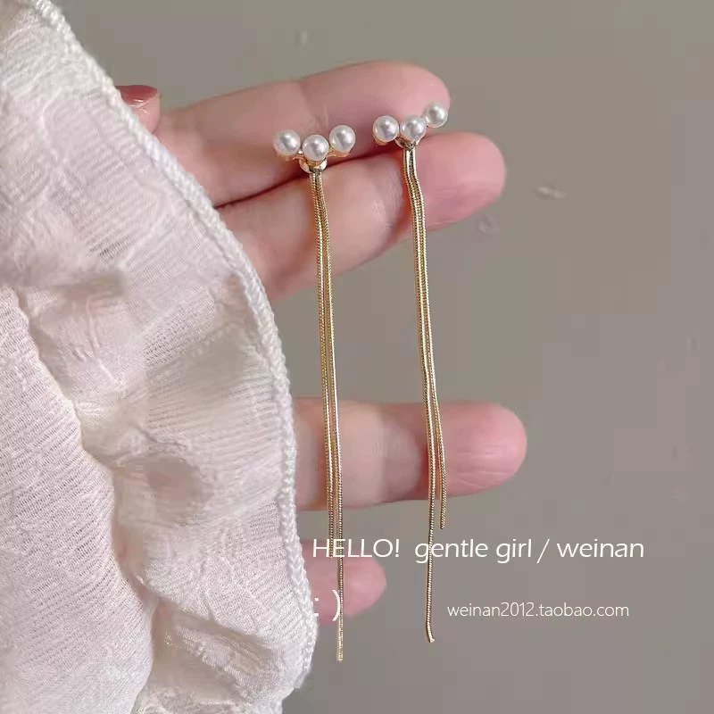 Серьги Retro golden, свадебный лёгкий люкс, высокое качество