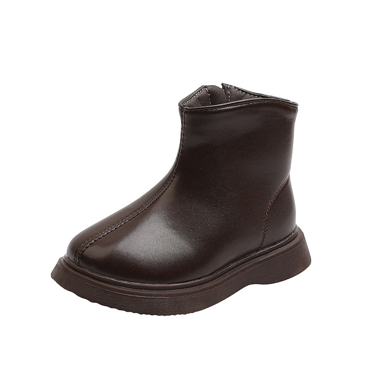 New fashion boys shoes soft soles children low short boots baby single boots_voghion.com