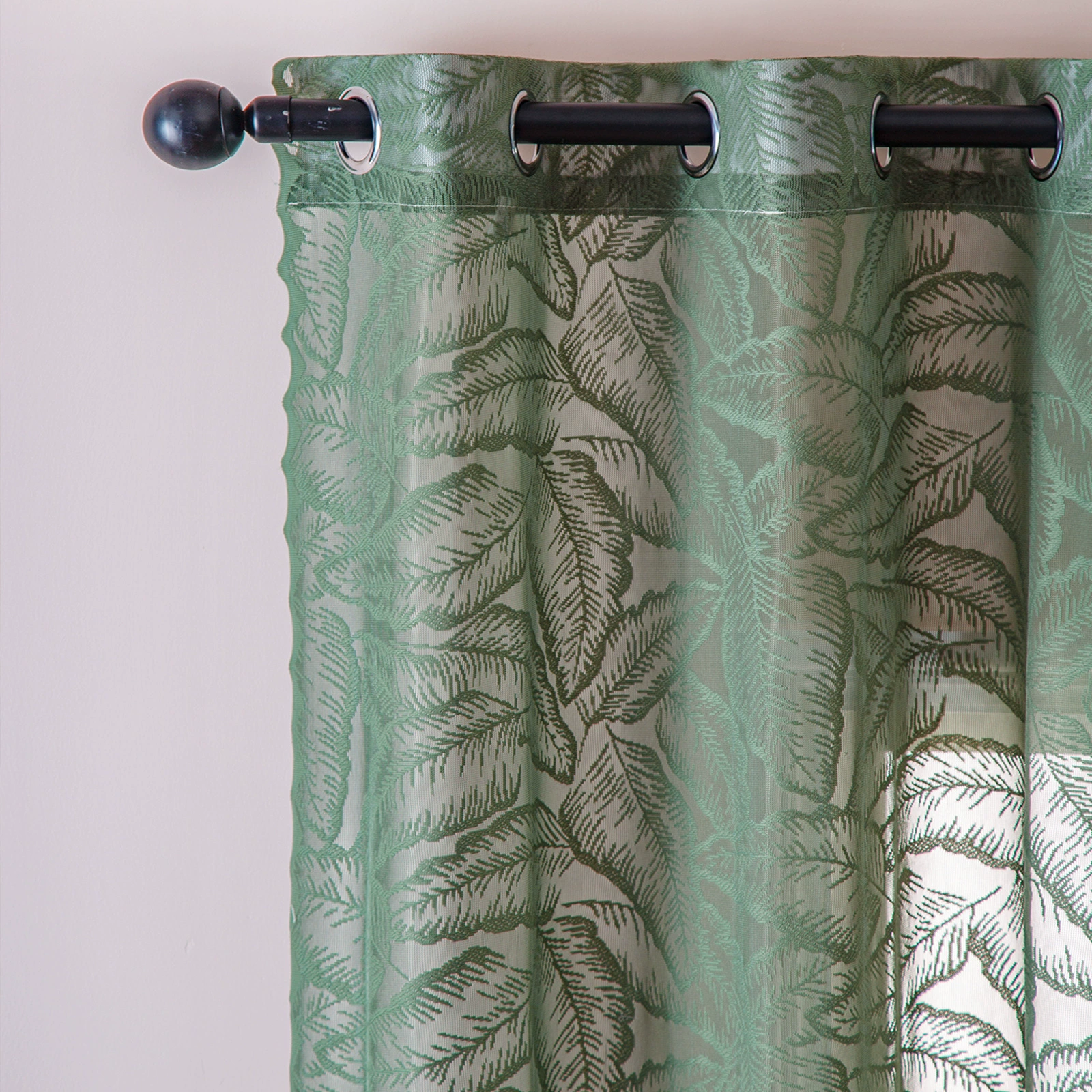 Modern simplicity popular green home curtain bedroom living room living room balcony semi -shading shading special show curtain free punching