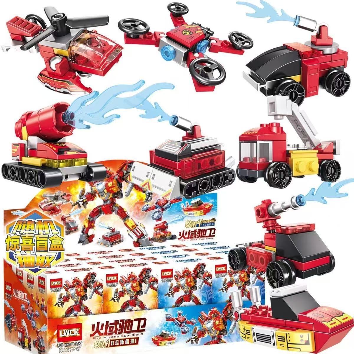 60227 fire fighting mecha building blocks