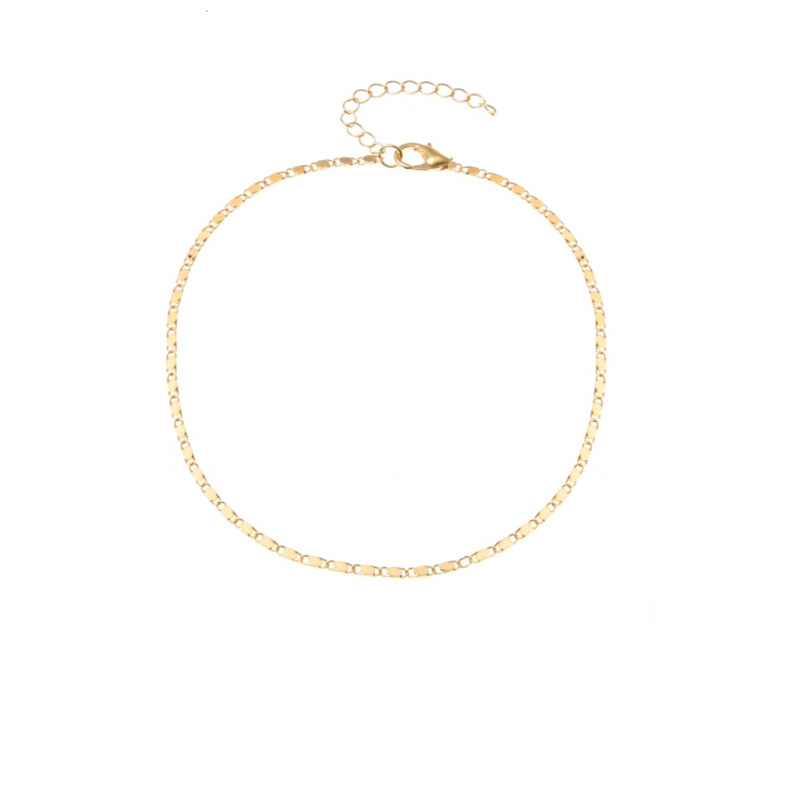 Simple Style Geometric Alloy Plating Anklet display picture 4