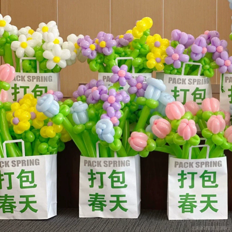 Нажмите воздушный шар. Утолщенная длинная Взрывозащищенная Волшебная полоска, детская тканая милая форма, оптовая продажа через границу