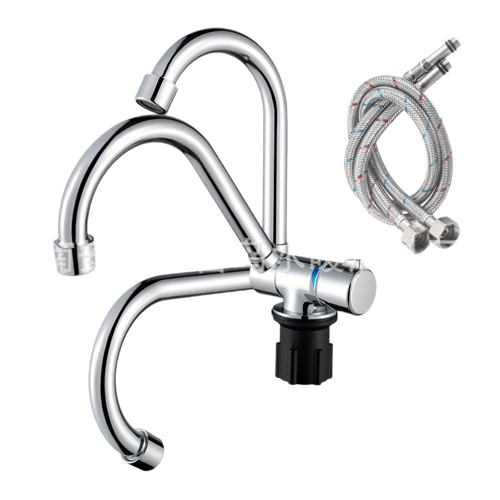 QianxiNiao Venta directa Amazon RV Grifo de agua Grifo plegable para lavabo de agua con cubierta