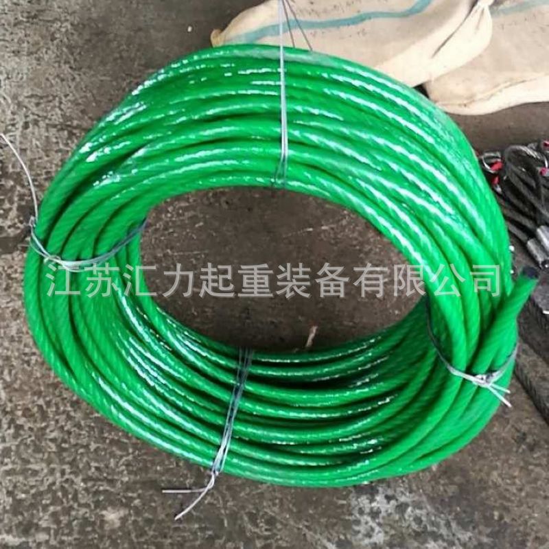 钢丝绳索具25mm、注塑压制索具6*19压制圆股钢丝绳