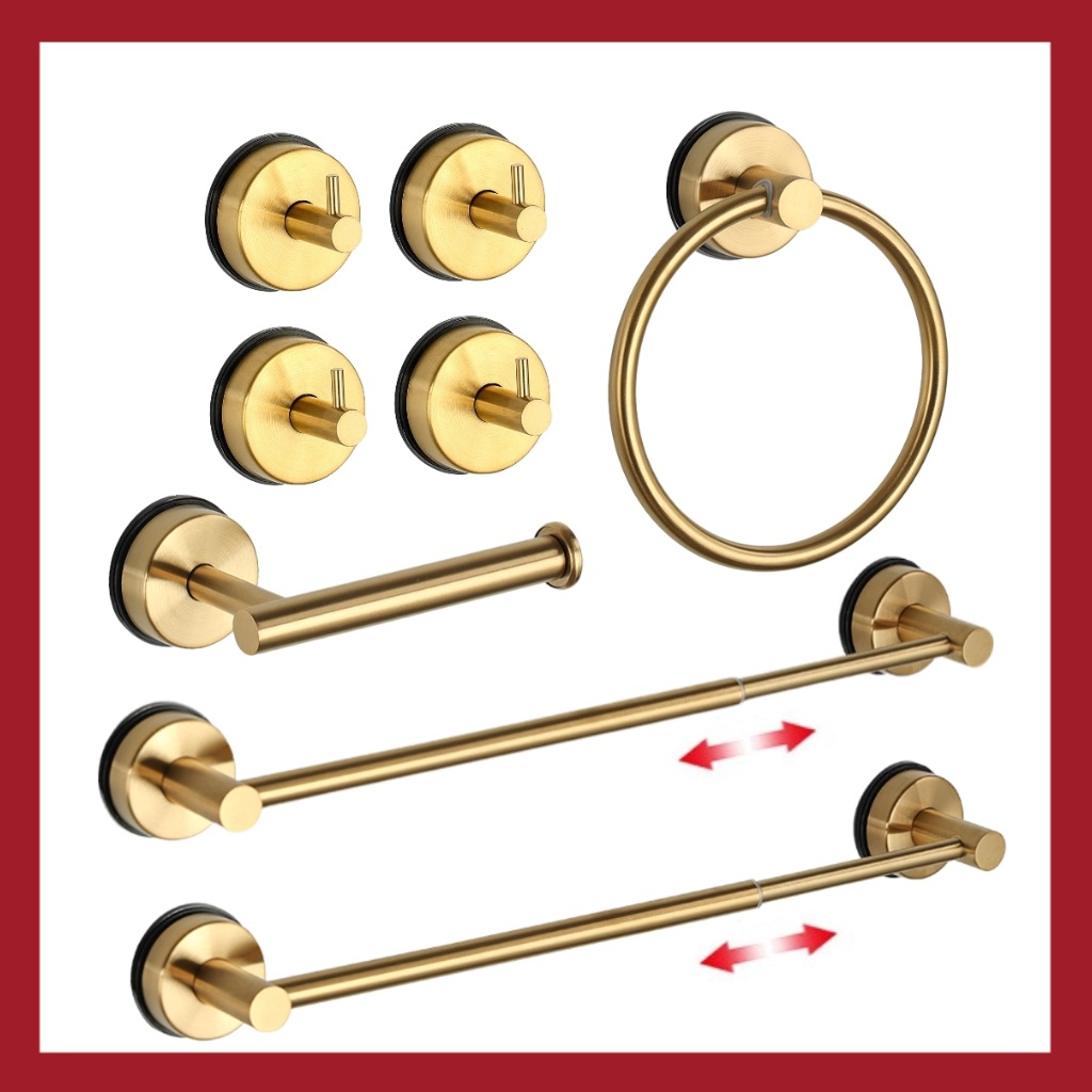 Explosive suction cup retractable towel bar suction cup hook toilet paper holder towel rack shoe rack non-perforated bathroom storage rack